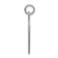 14k White Gold Heart-Shaped Enameled Medical Jewelry Pendant-XM465