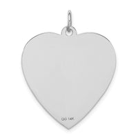 14k WG Heart-Shaped Enameled Medical Jewelry Pendant-XM466