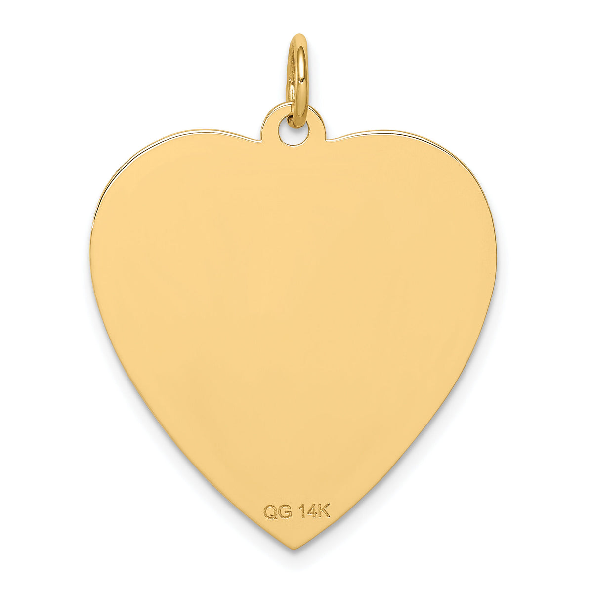 14k Heart-Shaped Enameled Medical Jewelry Pendant-XM468