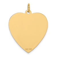 14k Heart-Shaped Enameled Medical Jewelry Pendant-XM468