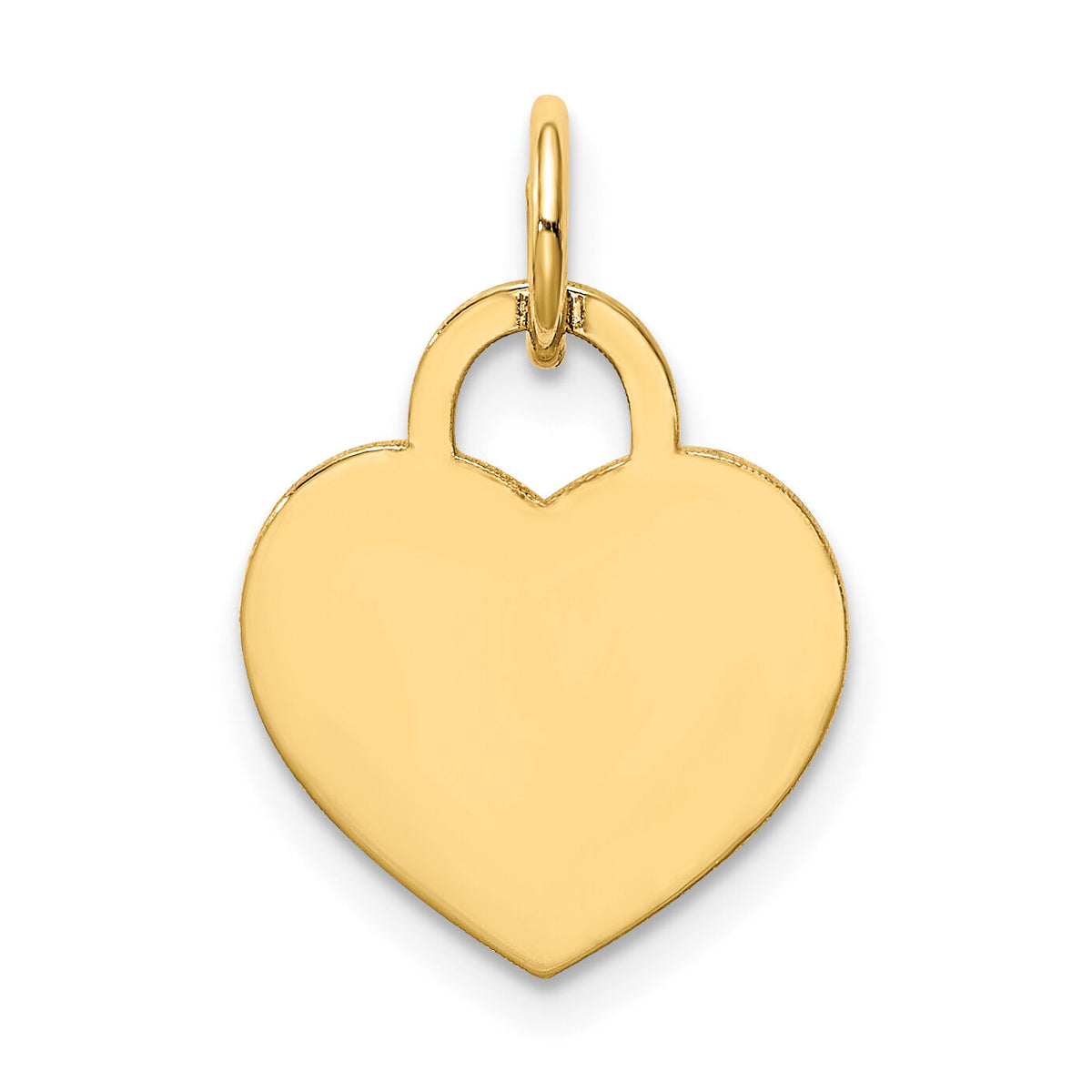 14k Small Engravable Heart Charm-XM521/27