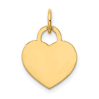 14k Small Engravable Heart Charm-XM521/13