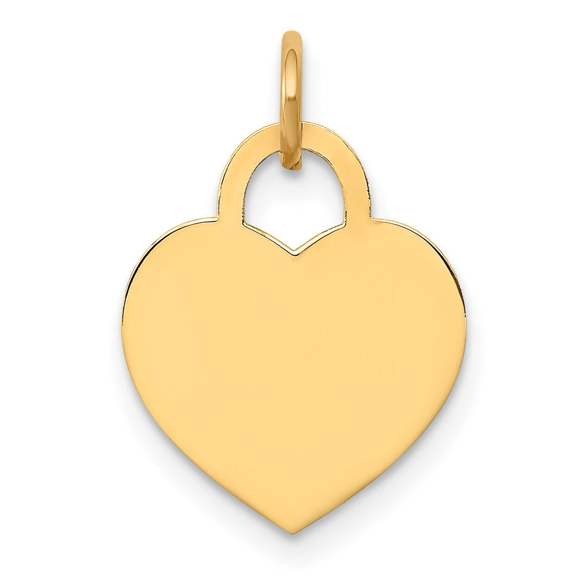 14k Small Engravable Heart Charm-XM521/11