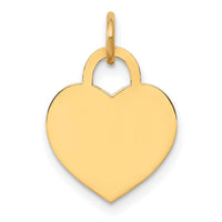 14k Small Engravable Heart Charm-XM521/13