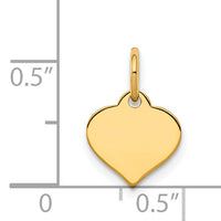 14K Heart Disc Charm-XM525/18