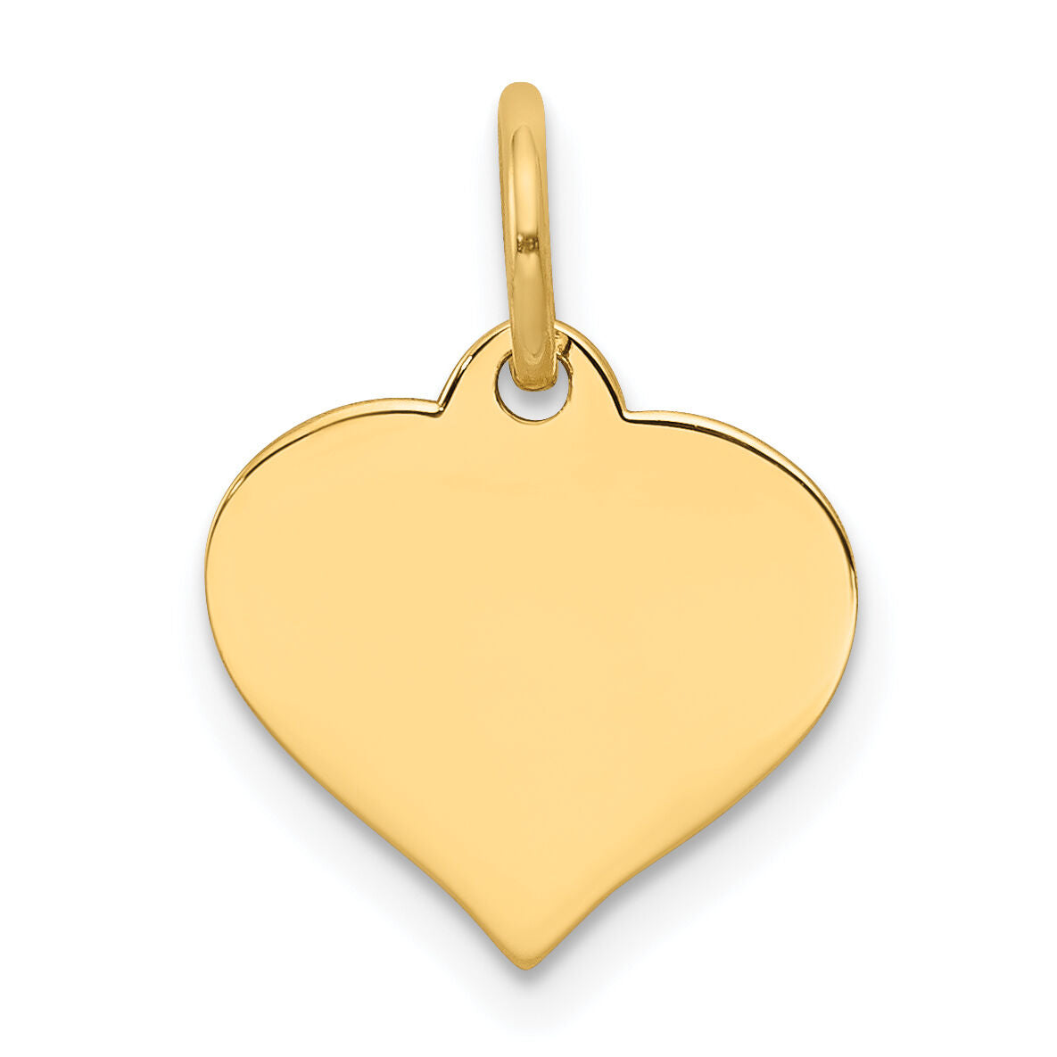 14K Heart Disc Charm-XM526/11