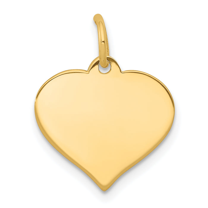 14K Heart Disc Charm-XM527/27