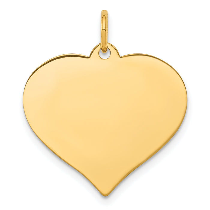 14K Heart Disc Charm-XM530/13