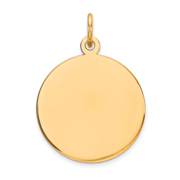 14K Round Disc Charm-XM538/35