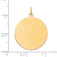 14K Round Disc Charm-XM539/27