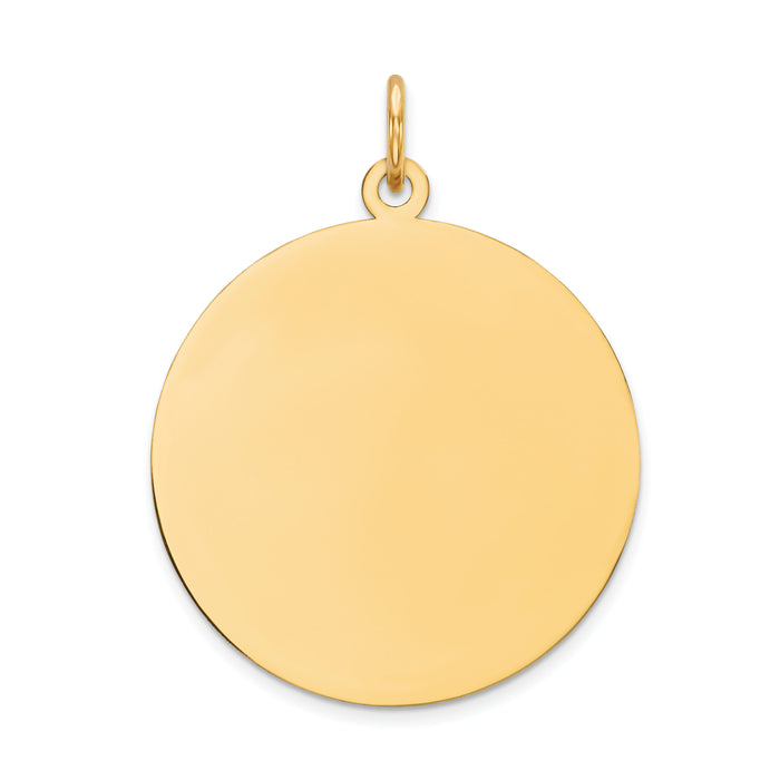 14K Round Disc Charm-XM539/27