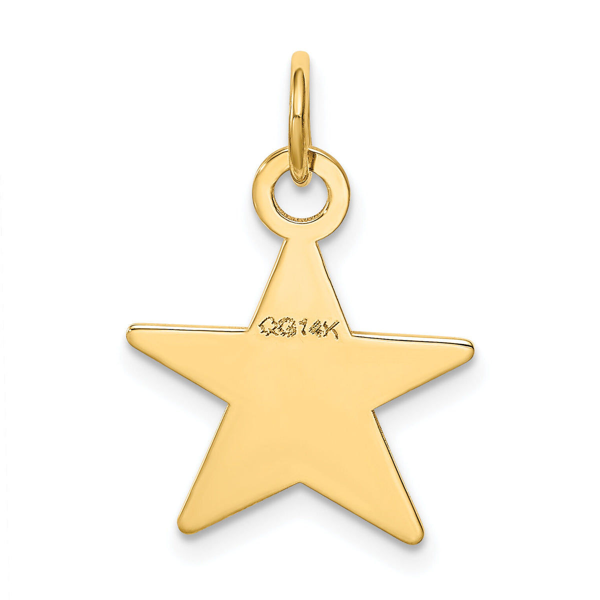 14K Star Disc Charm-XM542/27