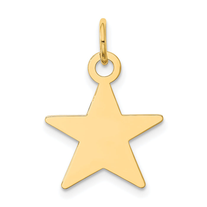14K Star Disc Charm-XM542/18