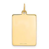14k Red Enamel Medical Jewelry Pendant-XM55