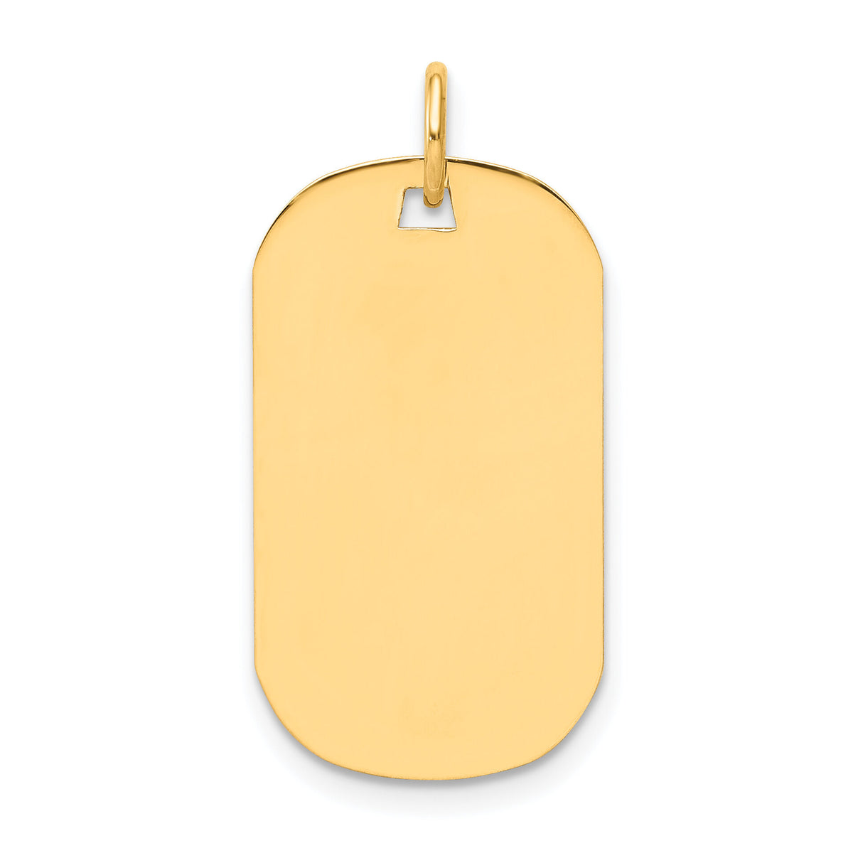 14k Plain .009 Gauge Engraveable Dog Tag Disc Charm-XM551/09