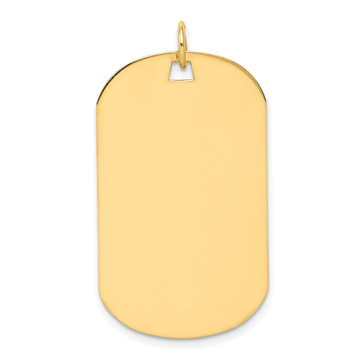 14k Plain .018 Gauge Engraveable Dog Tag Disc Charm-XM557/18