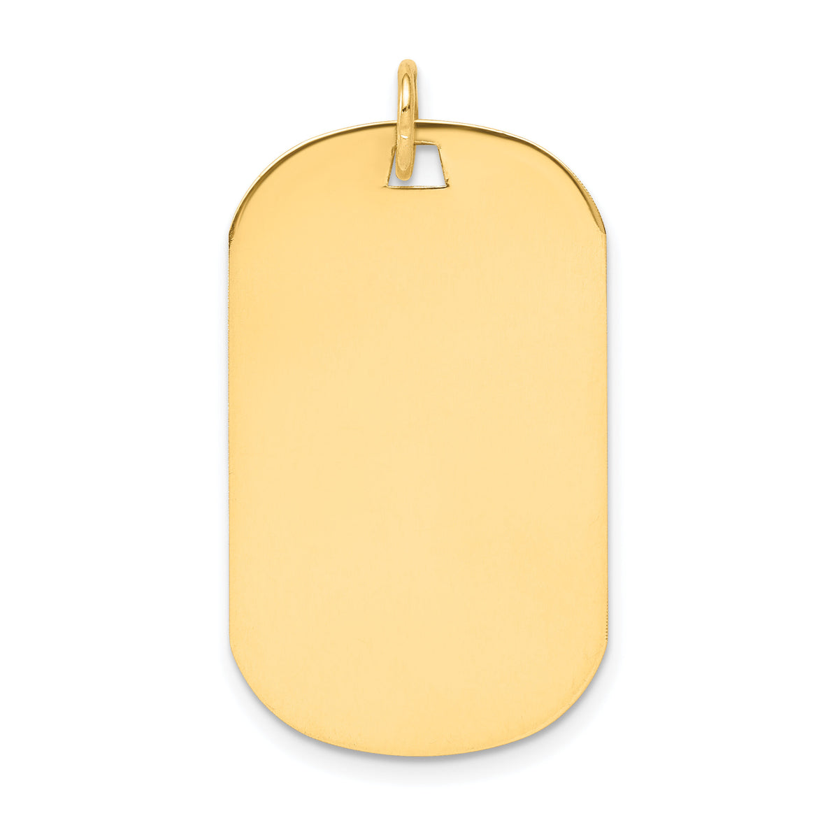 14k Plain .027 Gauge Engraveable Dog Tag Disc Charm-XM558/27