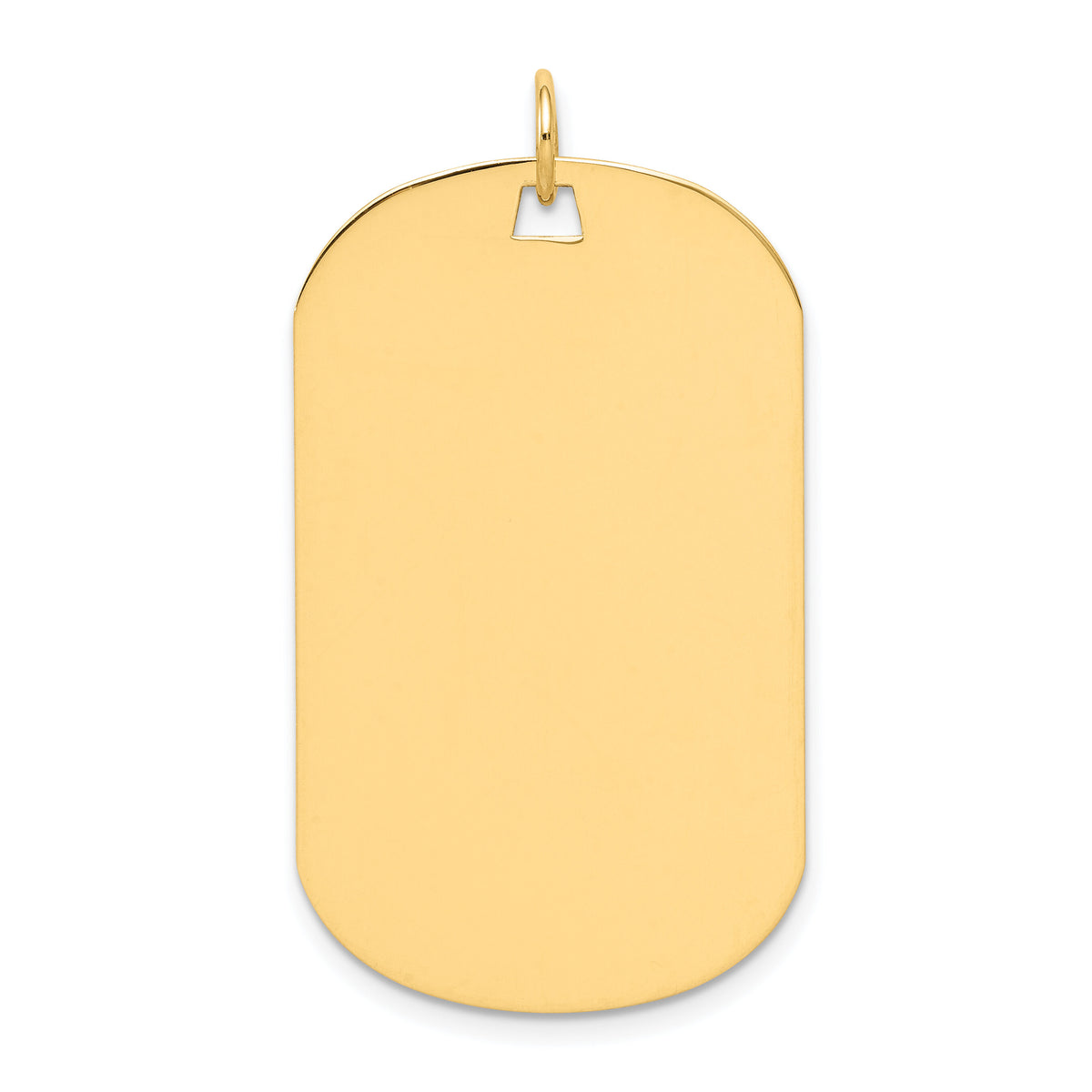 14k Plain .013 Gauge Engraveable Dog Tag Disc Charm-XM559/13