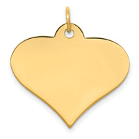14k Plain .013 Gauge Engraveable Heart Disc Charm-XM571/13