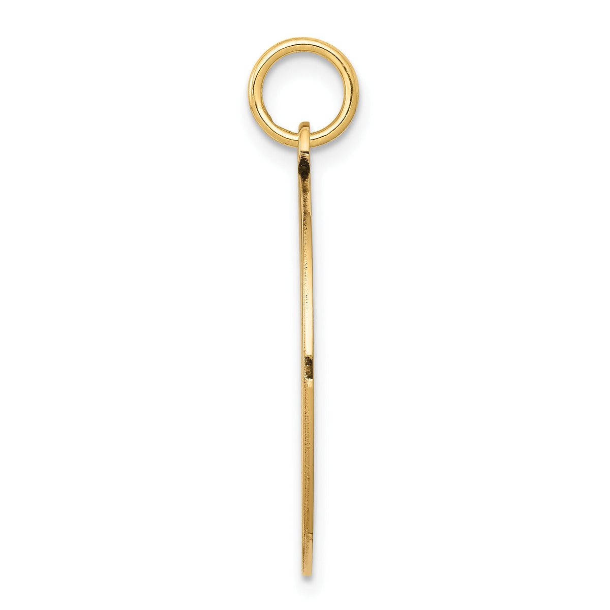 14k w/Enamel .027 Gauge Circular Engravable Disc Charm-XM614/27
