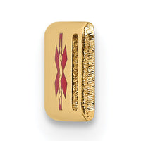 14K Epoxy Enameled Medical ID Off Ctr Plate # 816-XM642