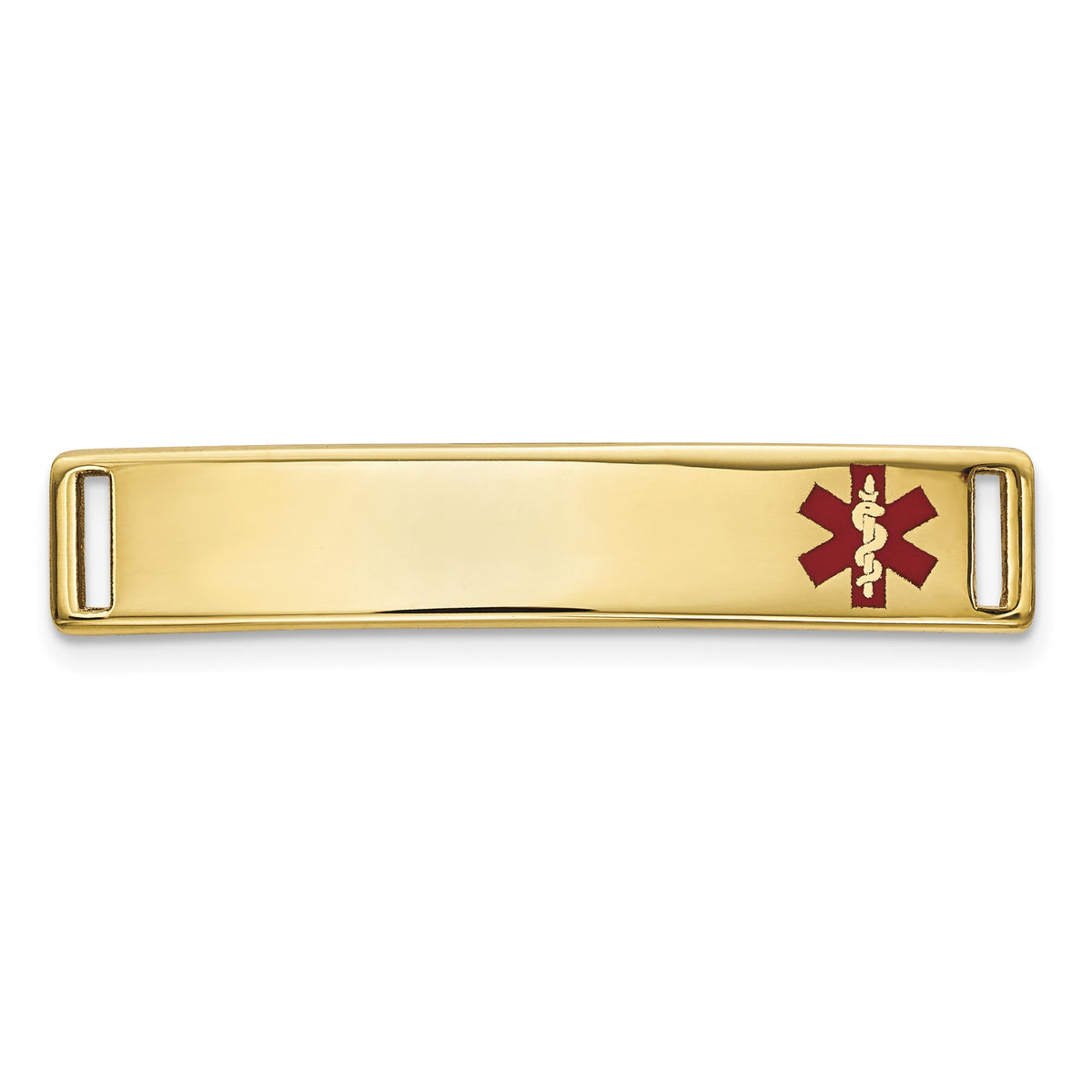 14K Epoxy Enameled Medical ID Off Ctr Plate # 816-XM642