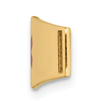 14K Epoxy Enameled Medical ID Ctr Soft Diamond Shape Plate # 818-XM647
