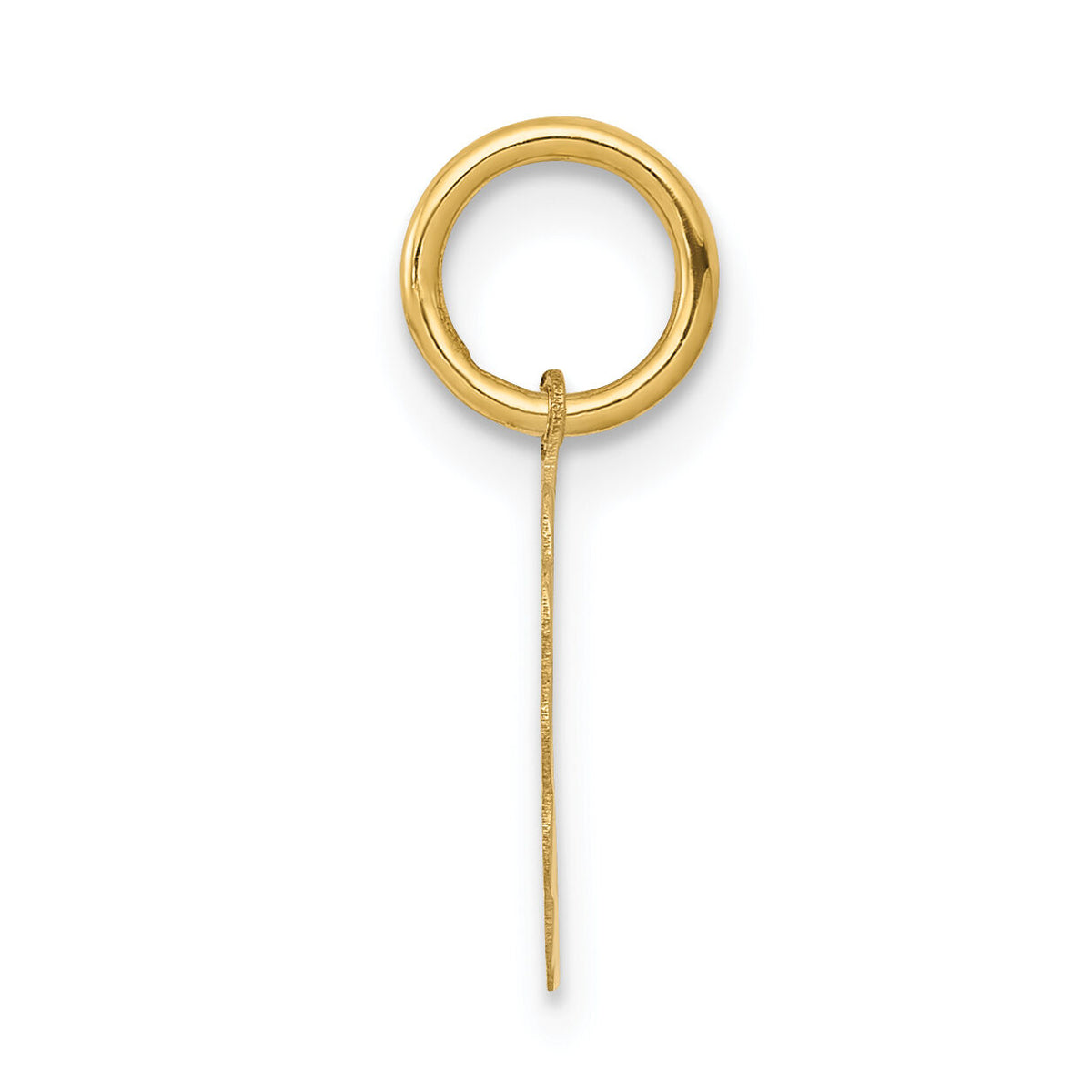 14k Boy Head on .009 Gauge Engravable Scalloped Disc Charm-XM65/09