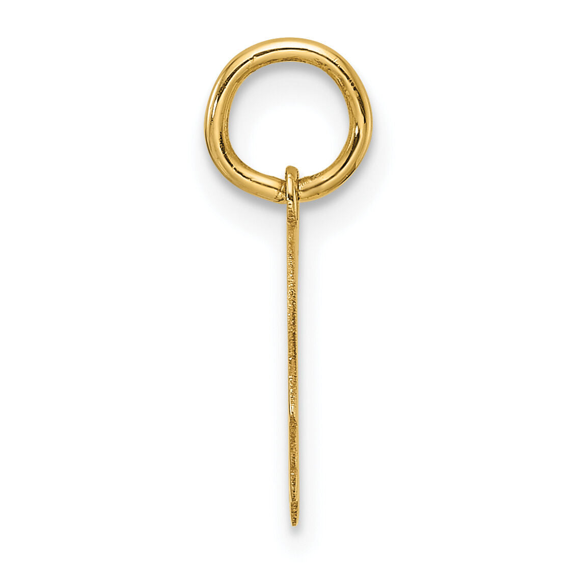 14k Plain Small .013 Gauge Facing Right Engravable Boy Head Charm-XM659/13