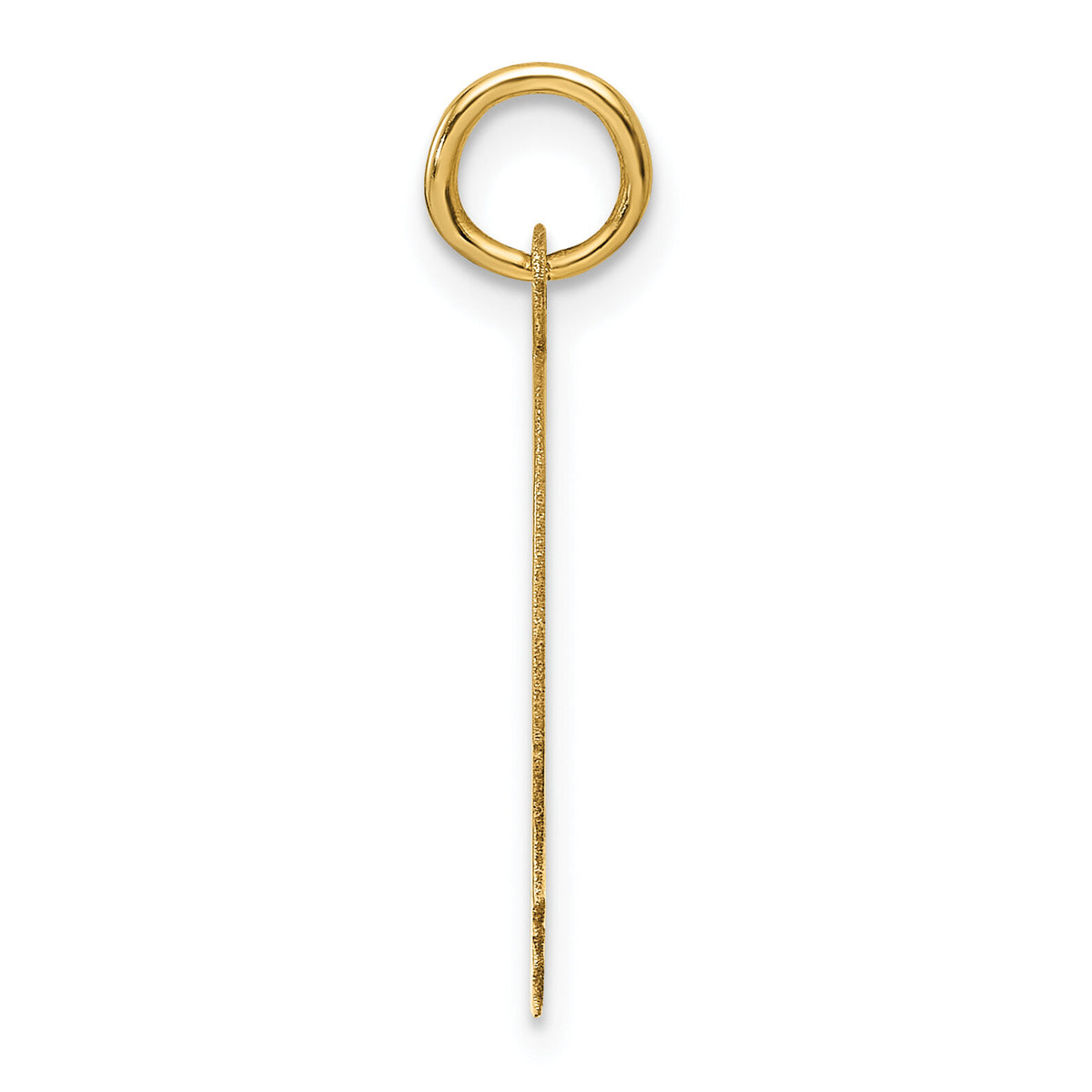 14k Plain Medium .013 Gauge Facing Right Engravable Boy Head Charm-XM661/13
