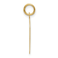 14k Plain Medium .013 Gauge Facing Left Engravable Boy Head Charm-XM668/13
