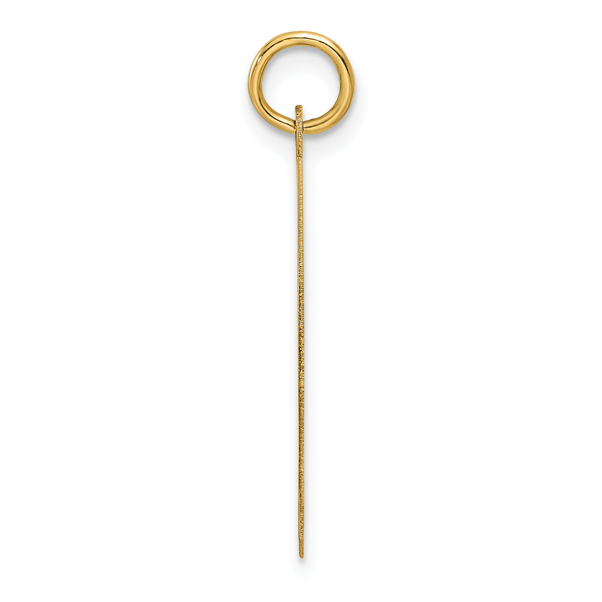 14k Plain Medium .013 Gauge Facing Left Engravable Boy Head Charm-XM670/13