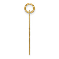 14k Plain Medium .013 Gauge Facing Left Engravable Boy Head Charm-XM670/13