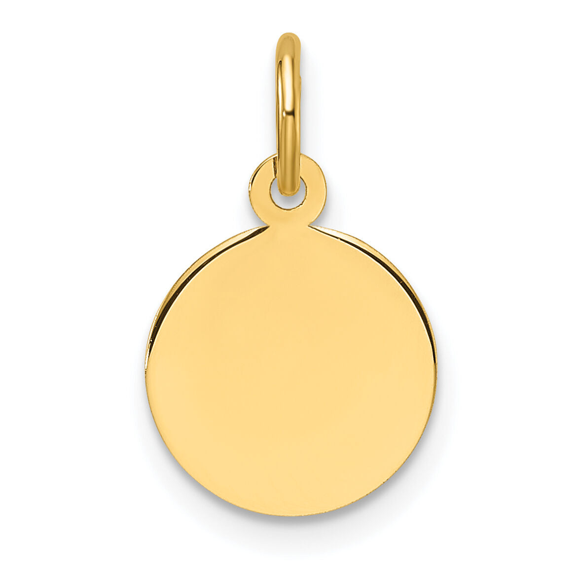 14k Plain .018 Gauge Circular Engravable Disc Charm-XM674/18