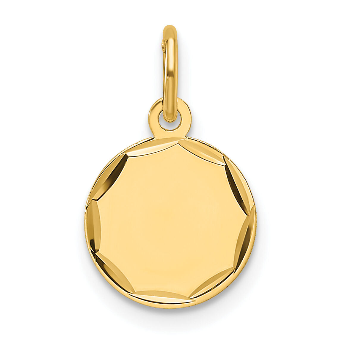14k Etched .009 Gauge Engravable Round Disc Charm-XM676/09