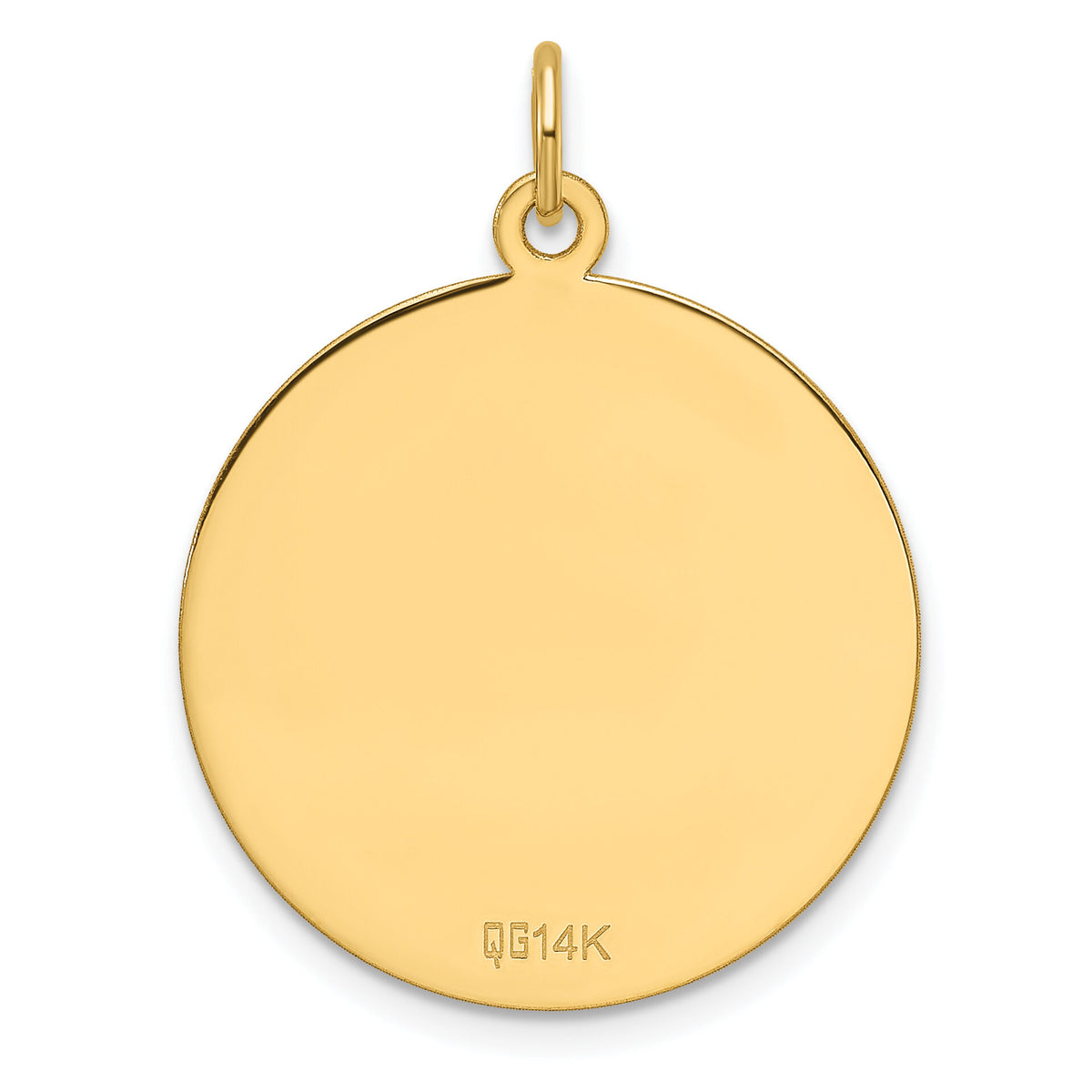 14k Etched .013 Gauge Engravable Round Disc Charm-XM677/13