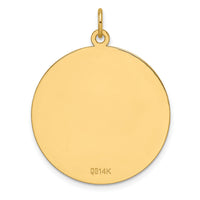 14k Etched .013 Gauge Engravable Round Disc Charm-XM678/13