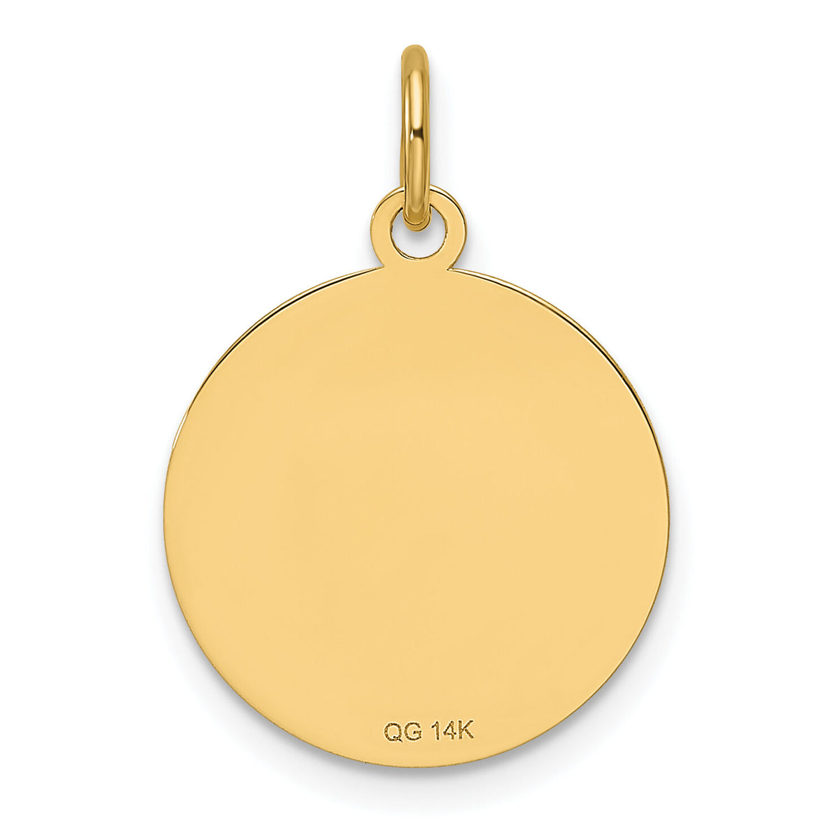 14k Plain .013 Gauge Engravable Round Disc Charm-XM679/13