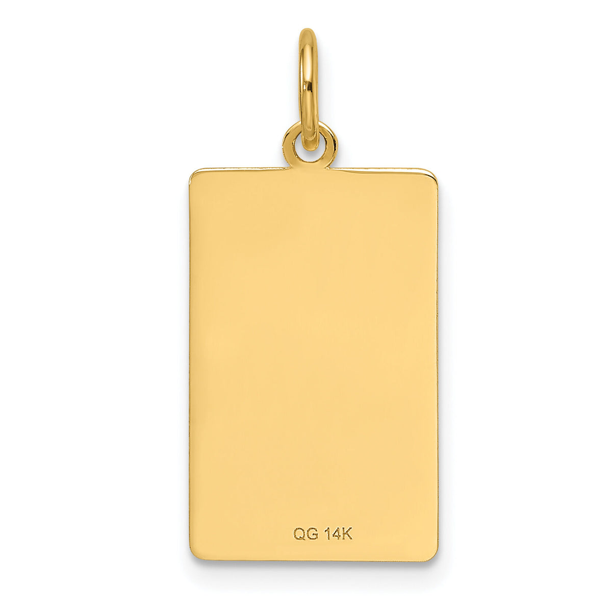 14k Patterned .013 Gauge Engravable Dog Tag Disc Charm-XM687/13