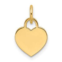 14k Small Engravable Heart Charm-XM689/13
