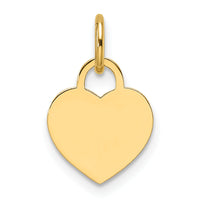 14k Small Engravable Heart Charm-XM689/13