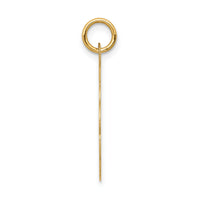 14k Boy Head on .013 Gauge Engravable Scalloped Disc Charm-XM69/13