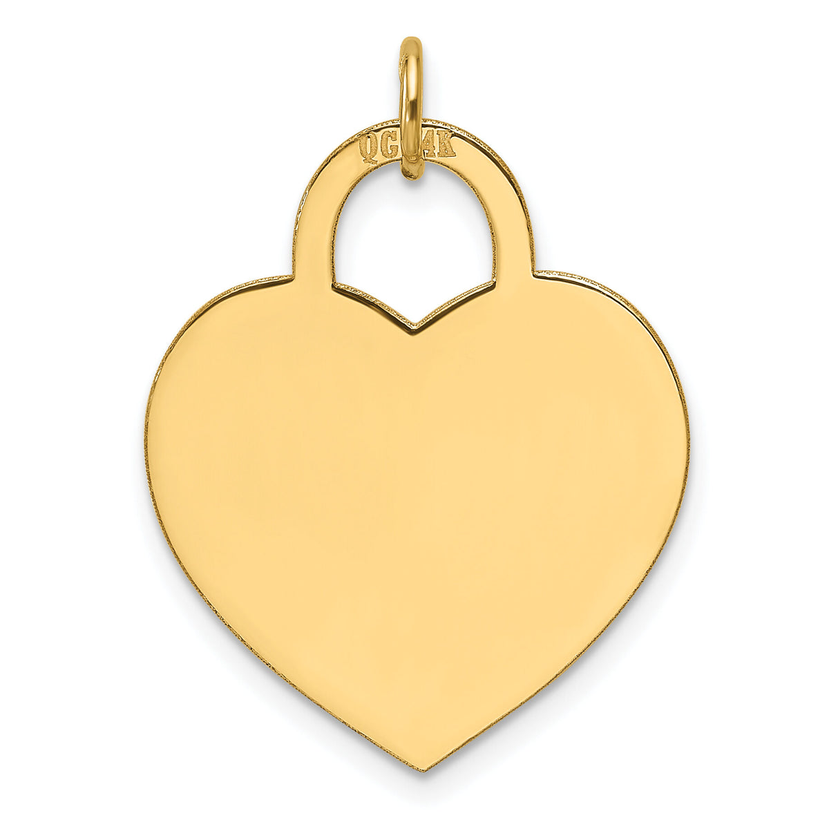 14k Large Engravable Heart Charm-XM690/13