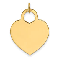14k Large Engravable Heart Charm-XM690/13