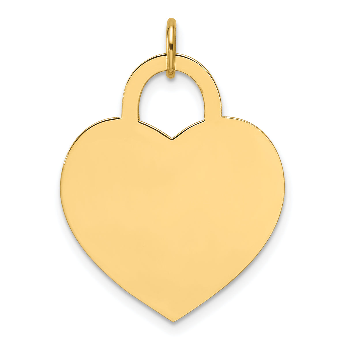 14k Large Engravable Heart Charm-XM690/13