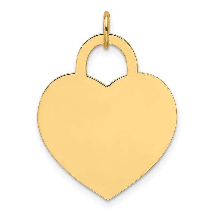 14k Large Engravable Heart Charm-XM690/13