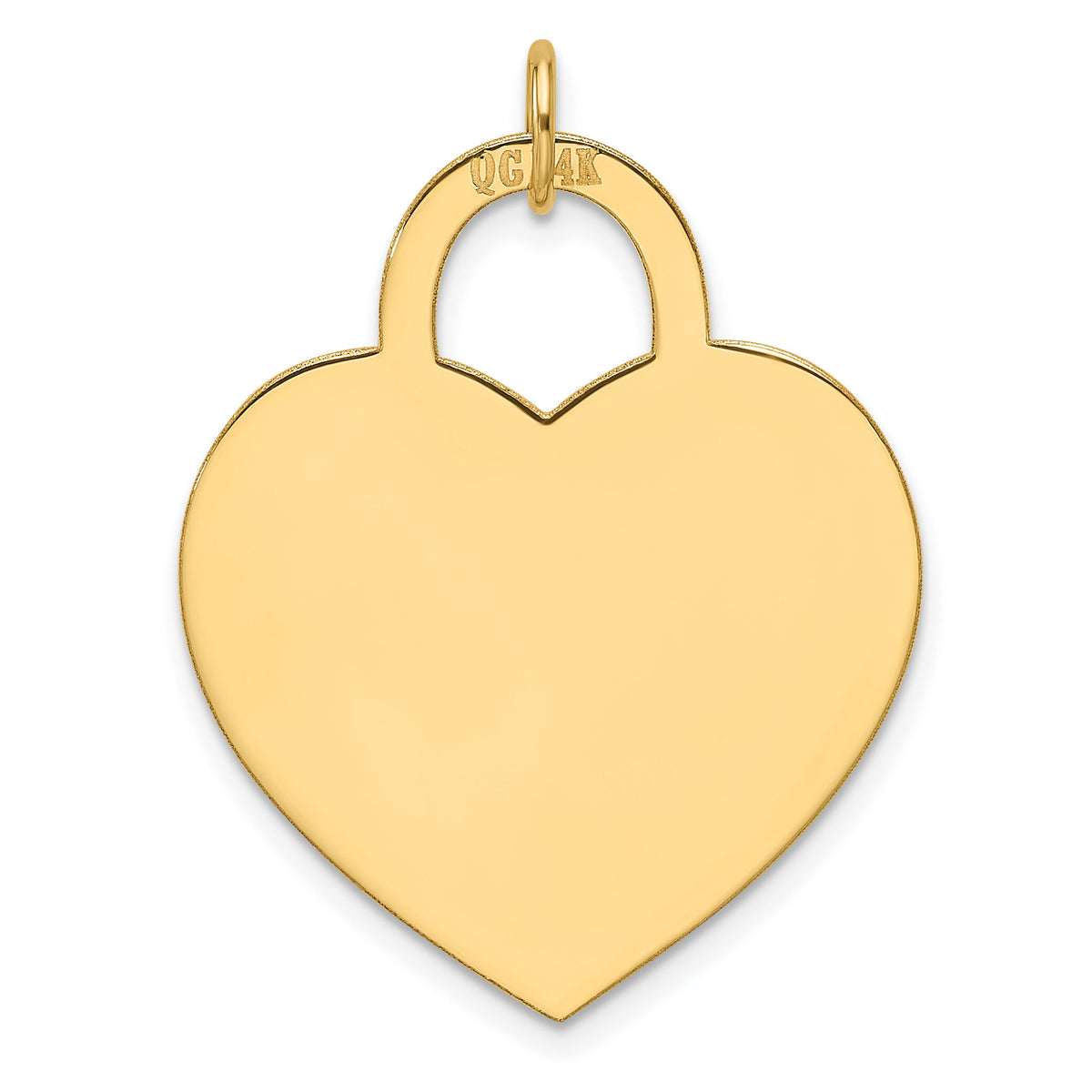 14k Large Engravable Heart Charm-XM691/13