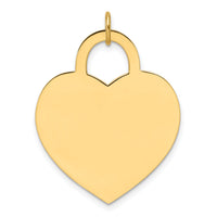 14k Large Engravable Heart Charm-XM691/13