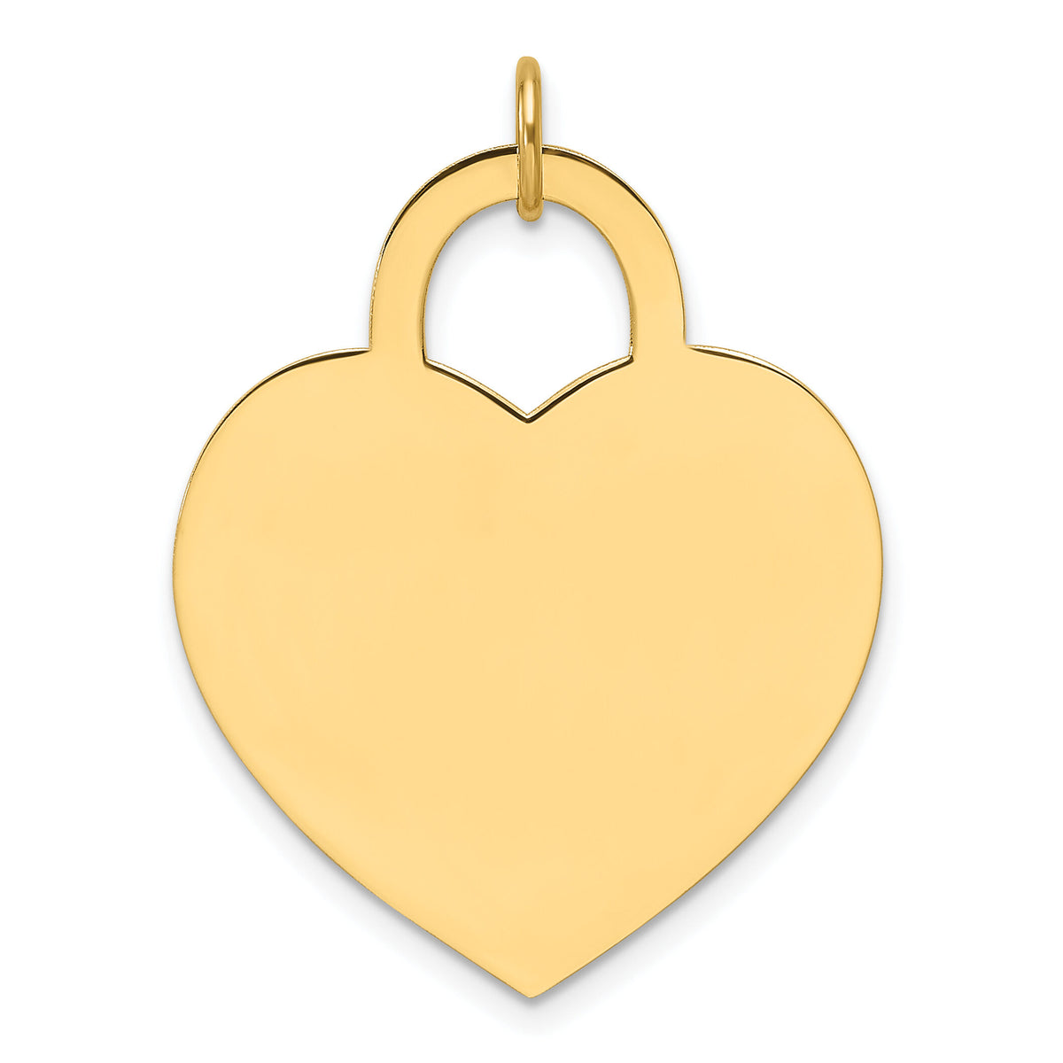 14k Large Engravable Heart Charm-XM691/18