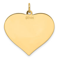 14k Plain .013 Gauge Engravable Heart Disc Charm-XM694/13